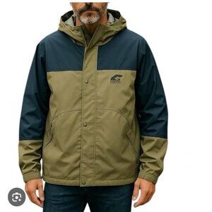 SOREL Men's Omni Shield Waterproof Hooded Snap Zip Jacket, 2XL
